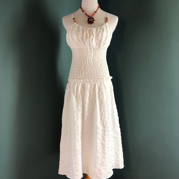 Anthropologie Dresses & Skirts - Anthropology, Moon River smocked waist sun dress